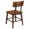 Flash Furniture Rustic Antique Walnut Industrial Wood Dining Chair, PK2 2-XU-DG-W0236-GG - alternate 3